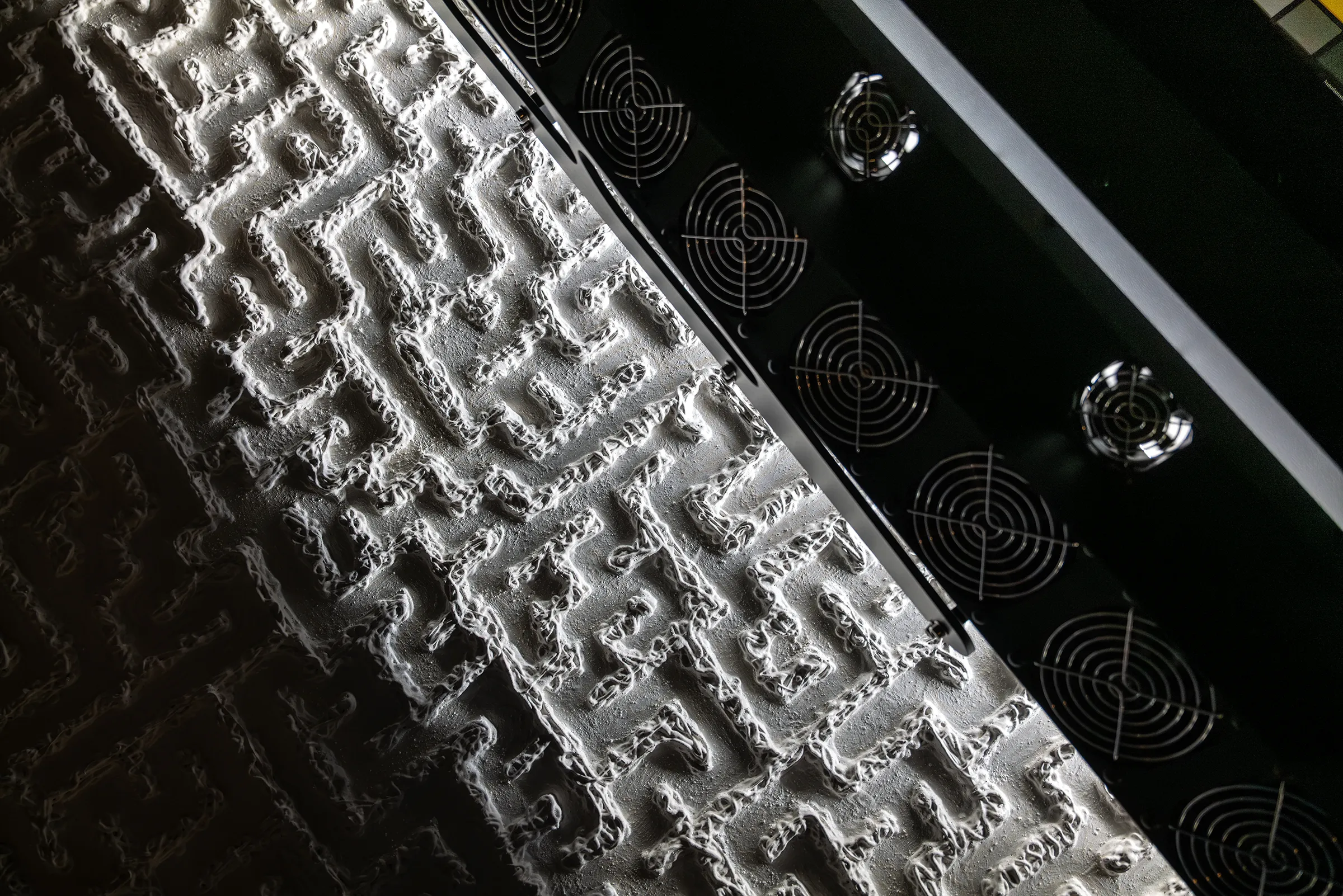 Brooklyn Editions performing a surface texture scan for a painting