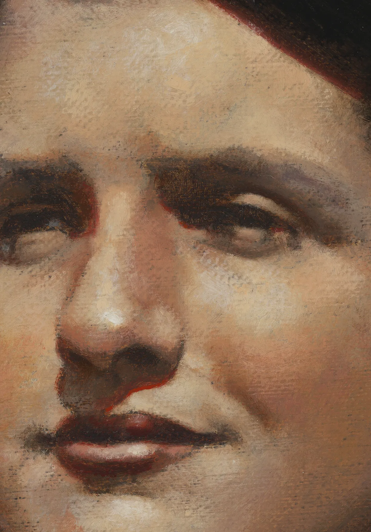 Screen capture zoom-in of the level of detail in a 1600 PPI artwork scan by Brooklyn Editions