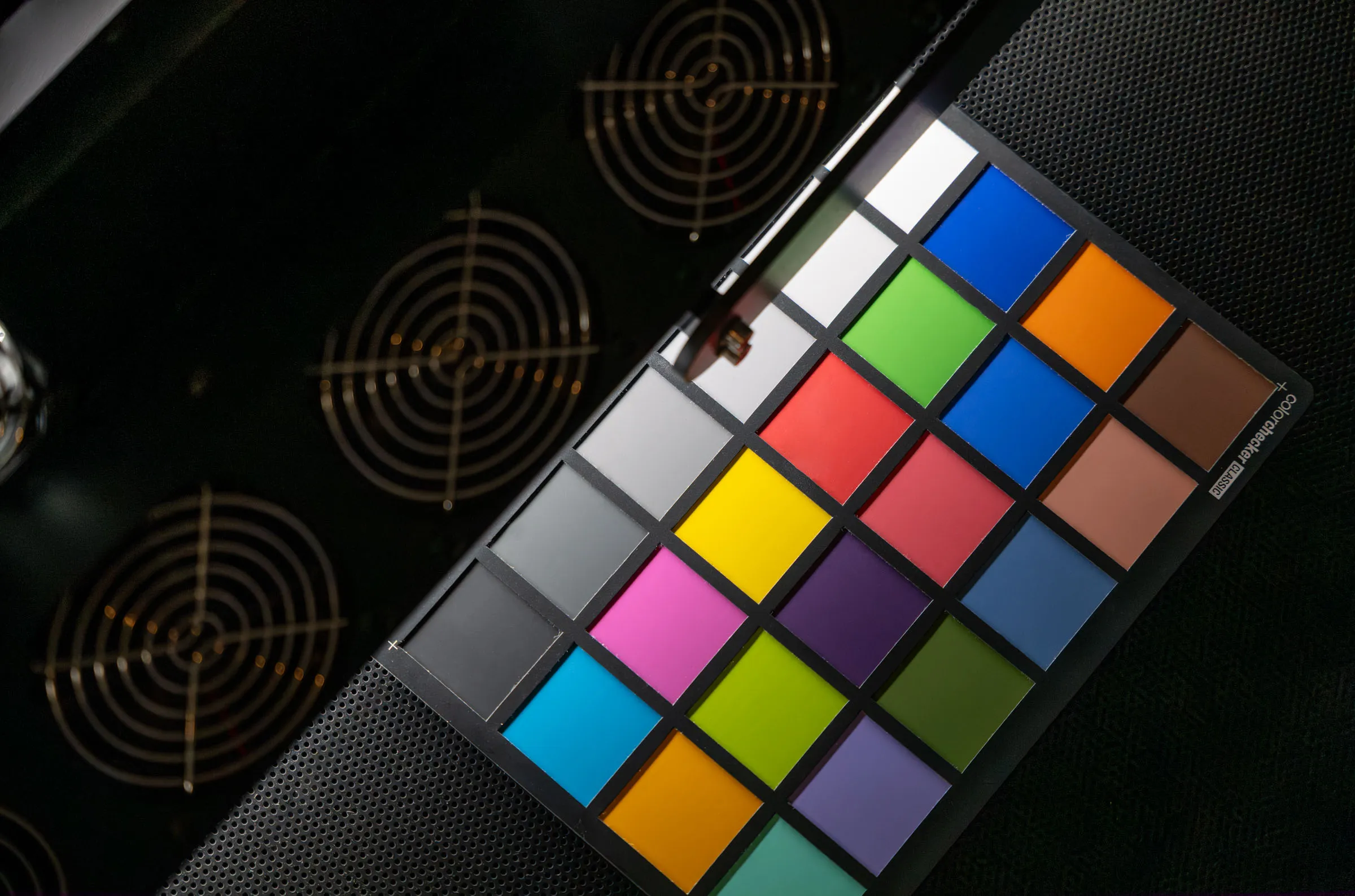 ICC Color-Managed artwork scanning by Brooklyn Editions, showing a color checker bar