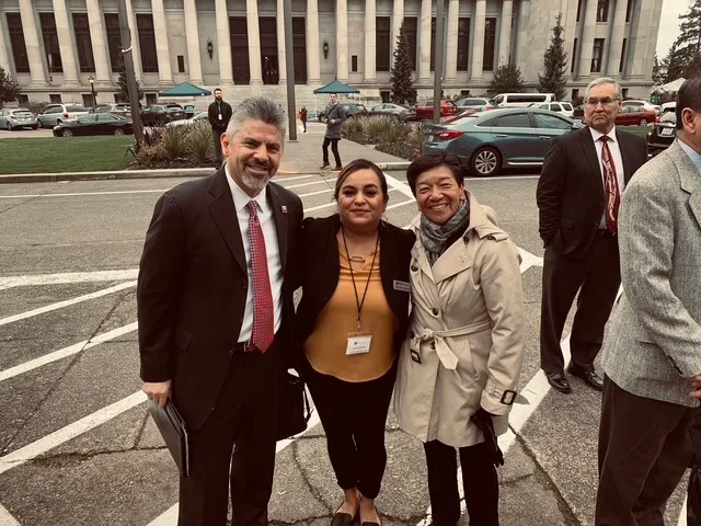 Our team on the Washington State Capitol campus in Olympia
