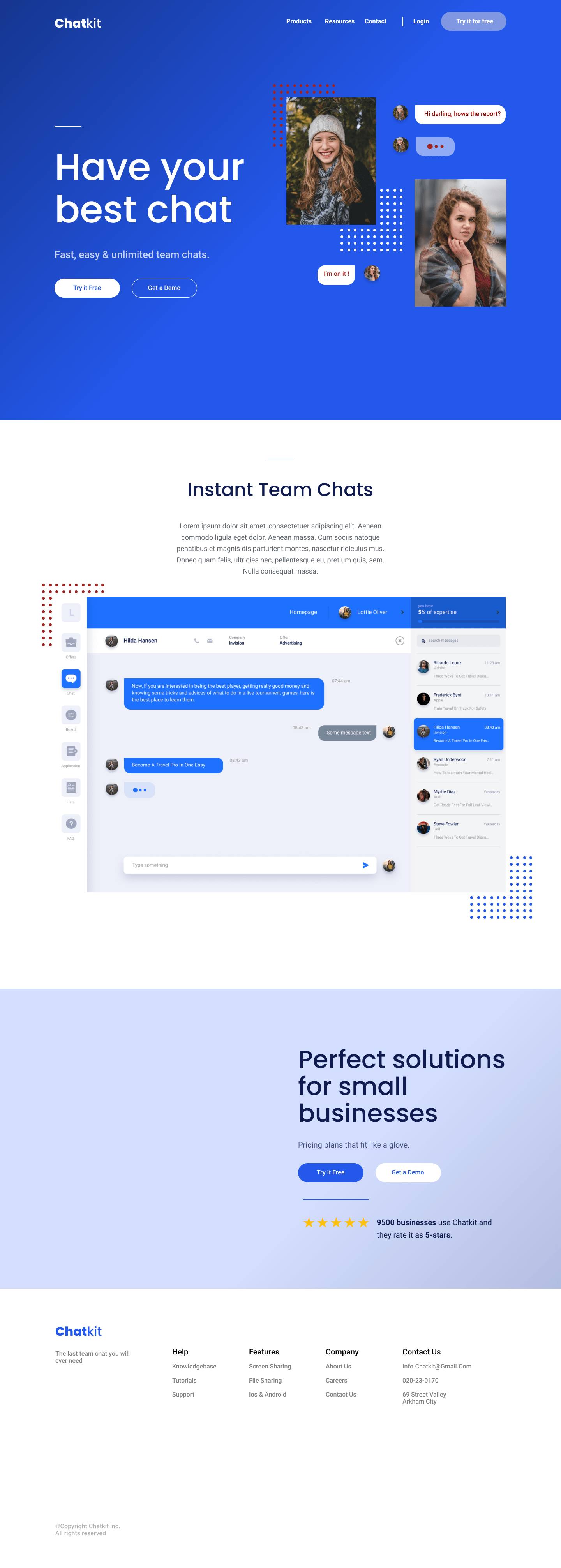 A screenshot of web page