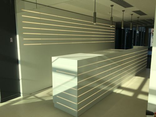 Menuiserie du siège de crédit agricole bordeaux - Legendre & Lureau menuiserie