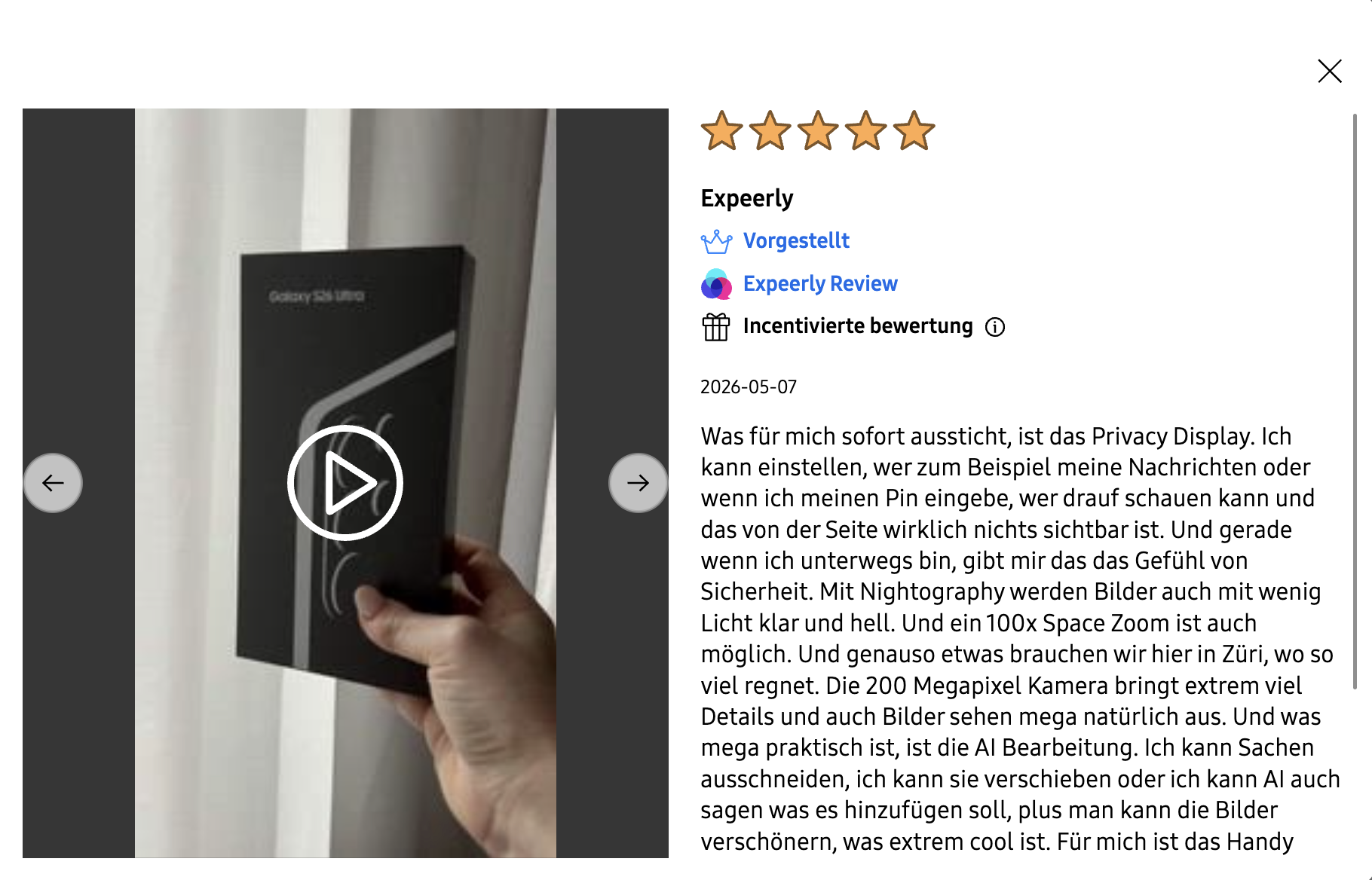 Expeerly Reviews on Samsung.ch