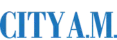 Logotipo oficial del periódico CITY A.M. en azul