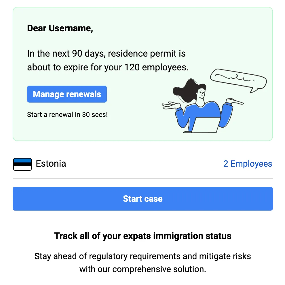 Automated Renewal Notifications Screenshot