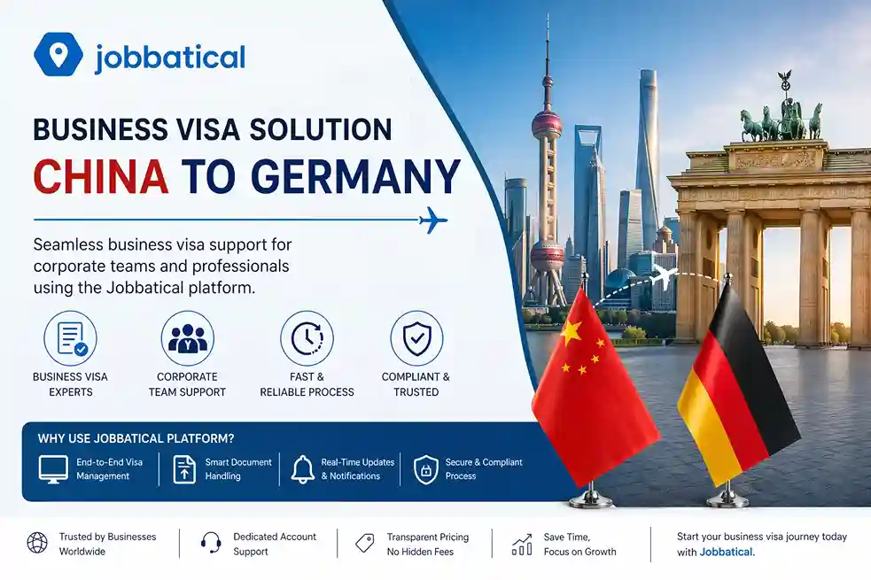 Servicios de tramitación de visados de negocios para Alemania destinados a profesionales chinos: requisitos y tramitación a cargo de Jobbatical