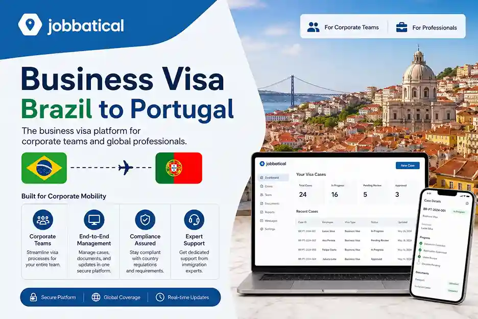 Requisitos para obtener un visado de negocios para Portugal para ciudadanos brasileños, incluyendo la documentación necesaria, los plazos y el trámite en el consulado