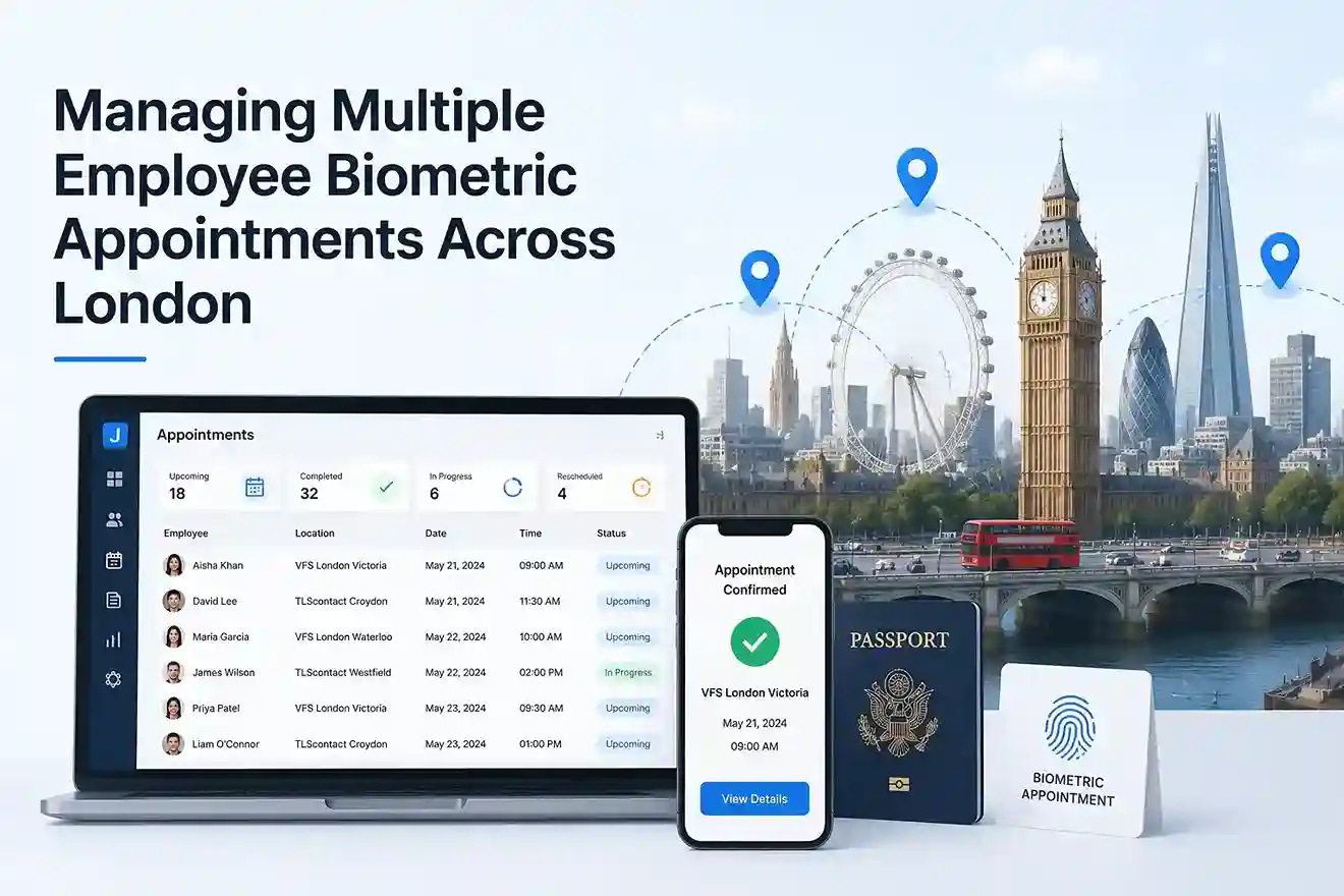UK Managing appointments across London by Jobbatical platform