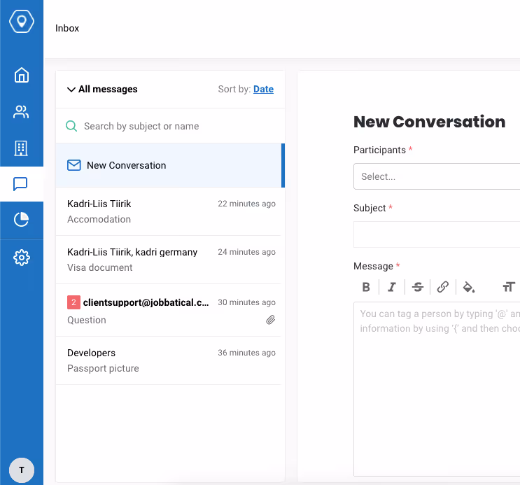 1 - Screenshot Posteingang