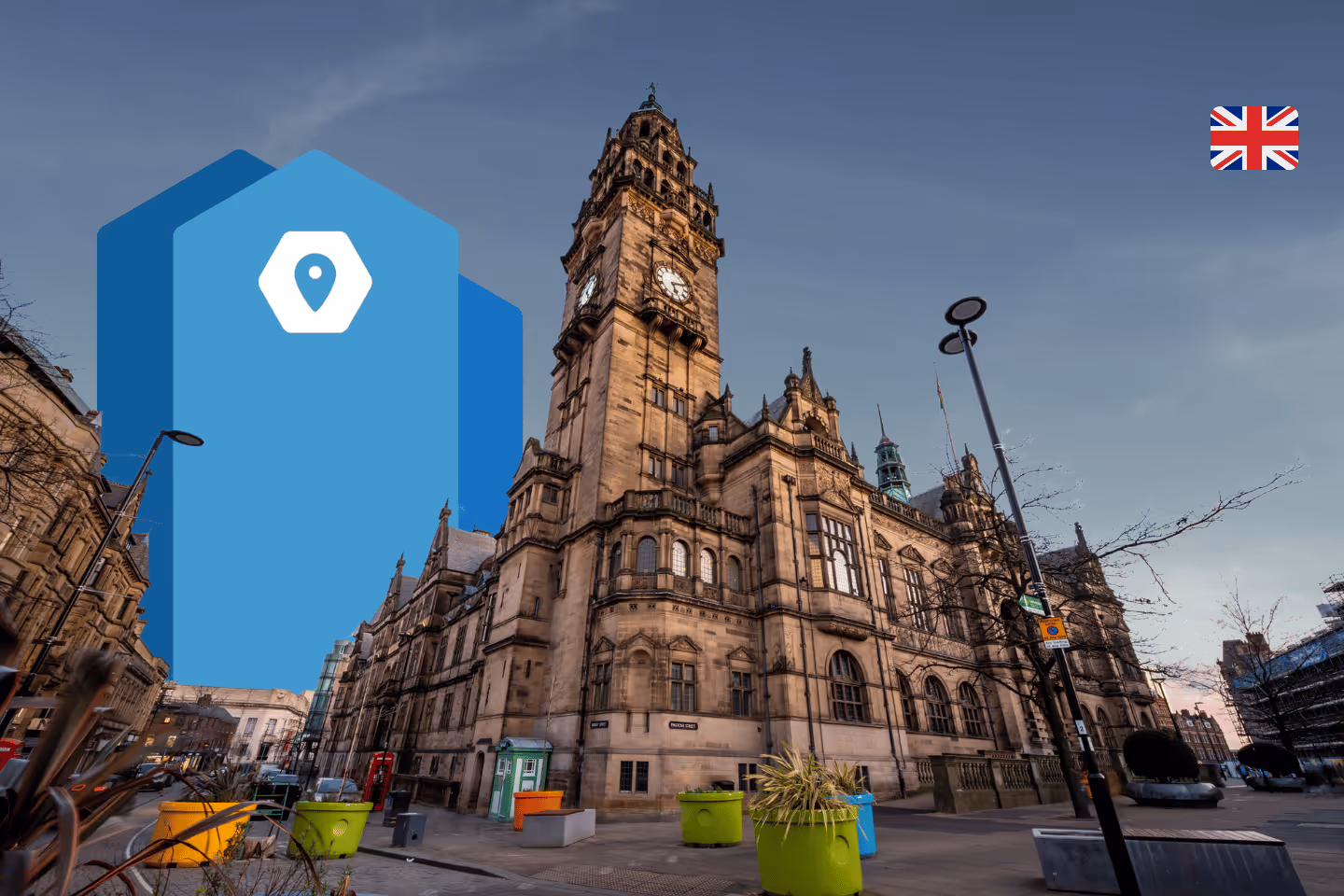 Point de repère de la ville au Royaume-Uni