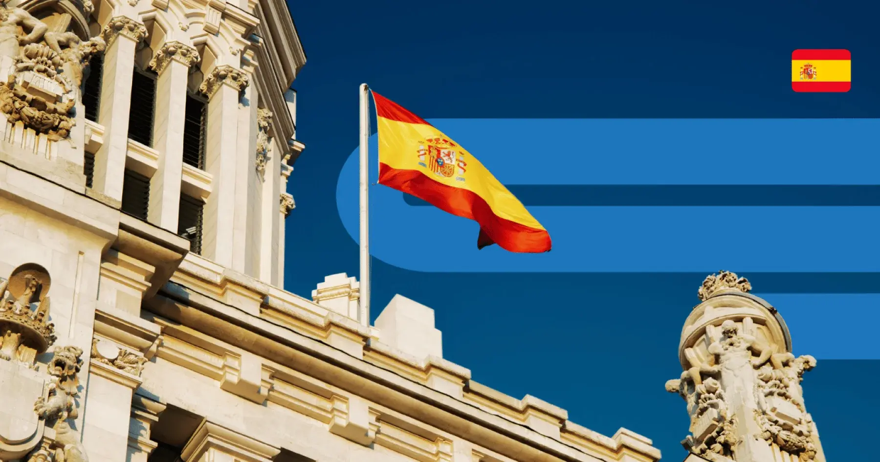 Flag in buildings