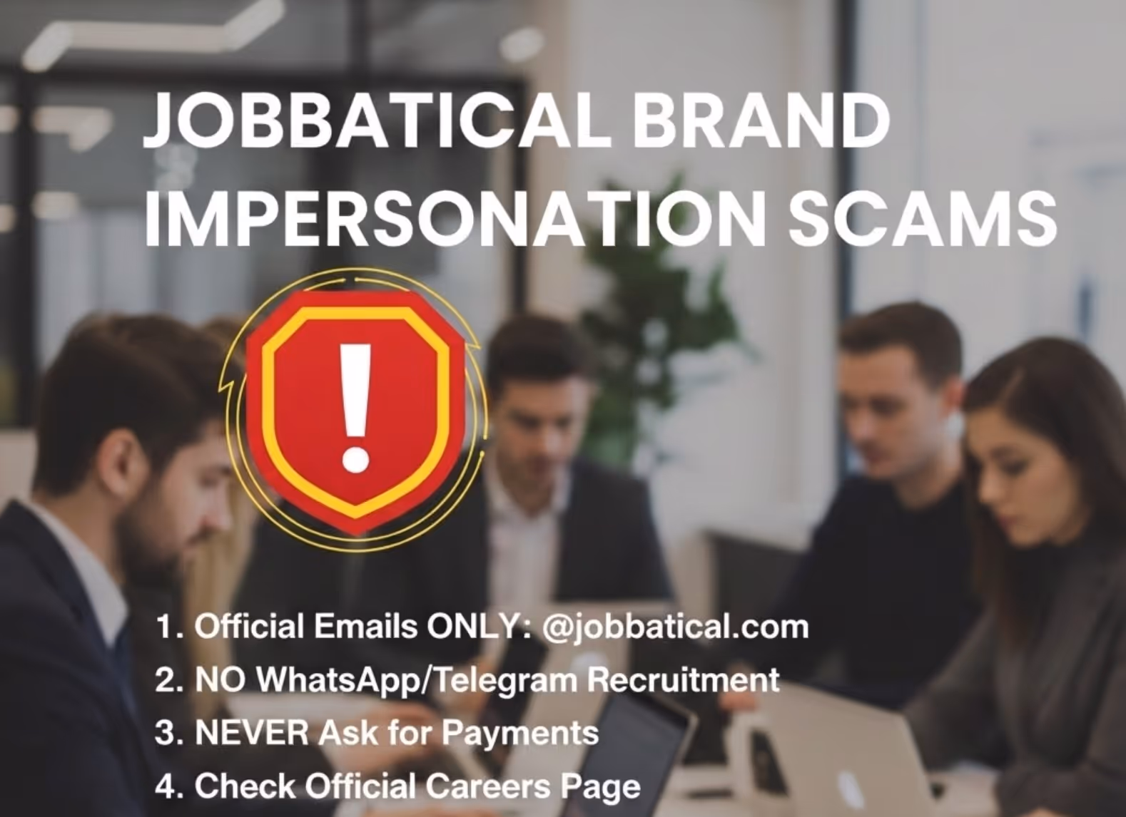 Protégez-vous contre les escroqueries par usurpation d'identité de la marque Jobbatical