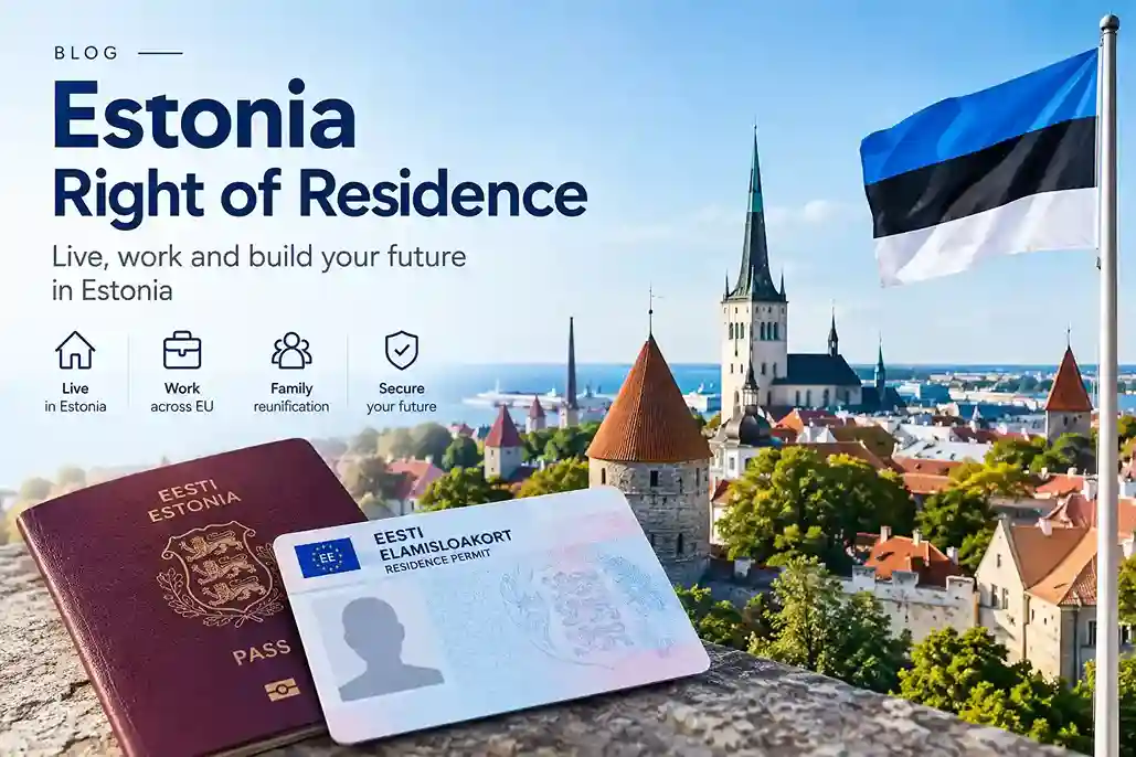 HR manager reviewing Estonia right of residence registration steps for an EU employee