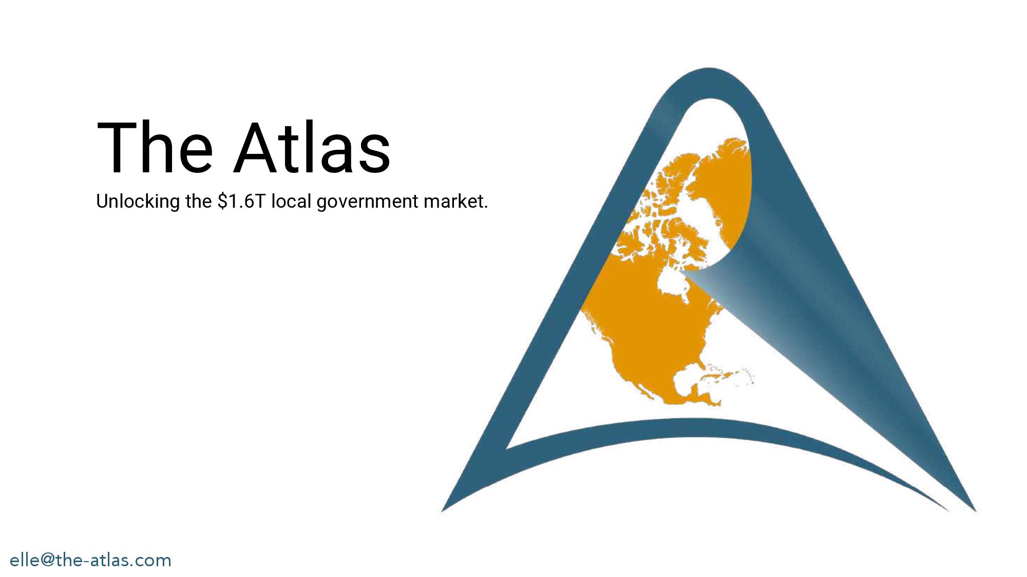 The Atlas pitch deck cover