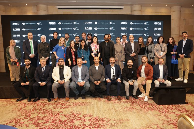 Participants at the first Jordan x 2080 Accelerator Demo Day.