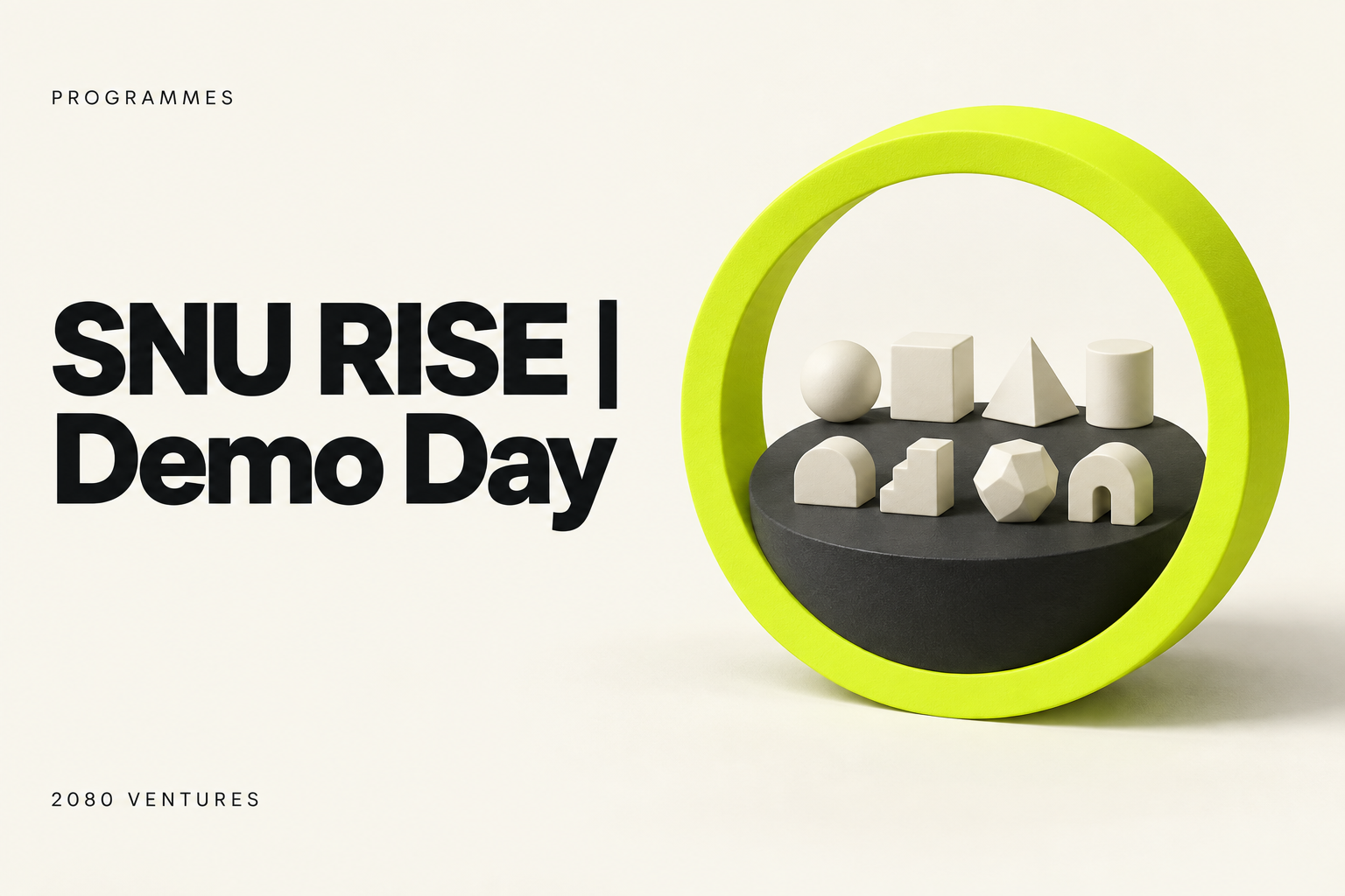 2080 Ventures editorial cover: SNU RISE and 2080 Student Founders Showcase Eight MVPs