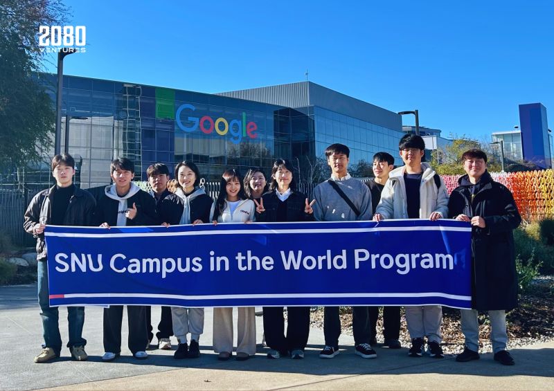 SNU student founders during their Silicon Valley visit.