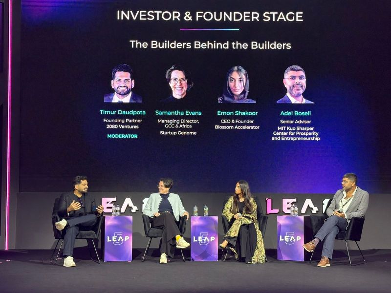 The startup ecosystem discussion at LEAP 2026 in Riyadh.