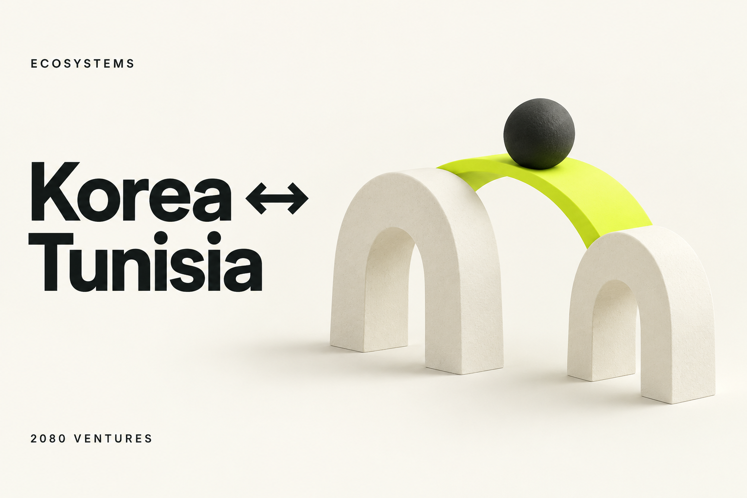 2080 Ventures editorial cover: 2080 and TKCC Announce Korea–Tunisia Startup Collaboration Session