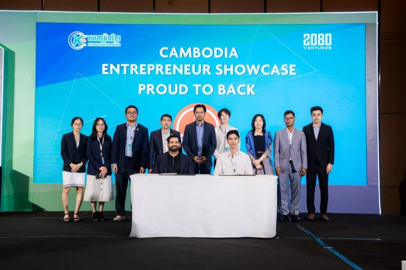 Programme participants and partners at the Cambodia Entrepreneur Showcase.