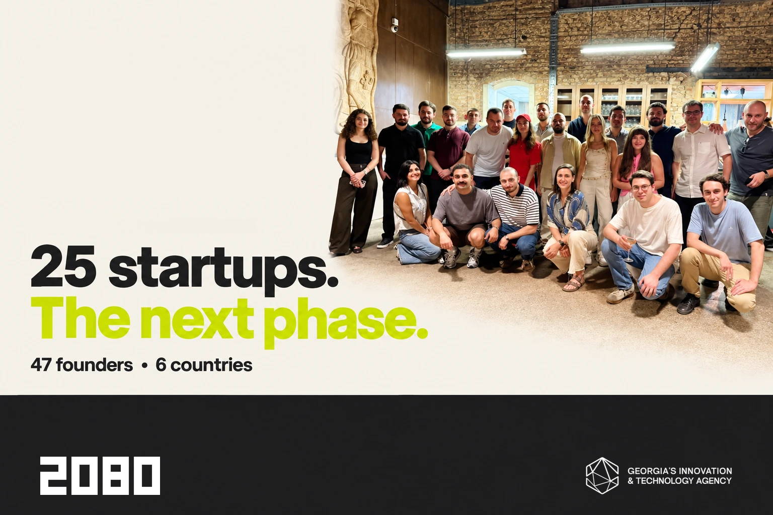 The GITA accelerator’s second phase brings together 25 startups and 47 founders from six countries, with 20 teams eligible for startup grant funding in Georgia.