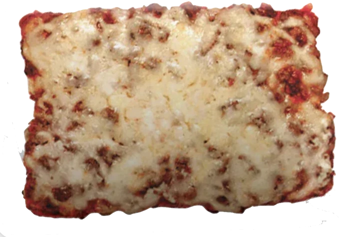 The rectangular school pizza featured in the report