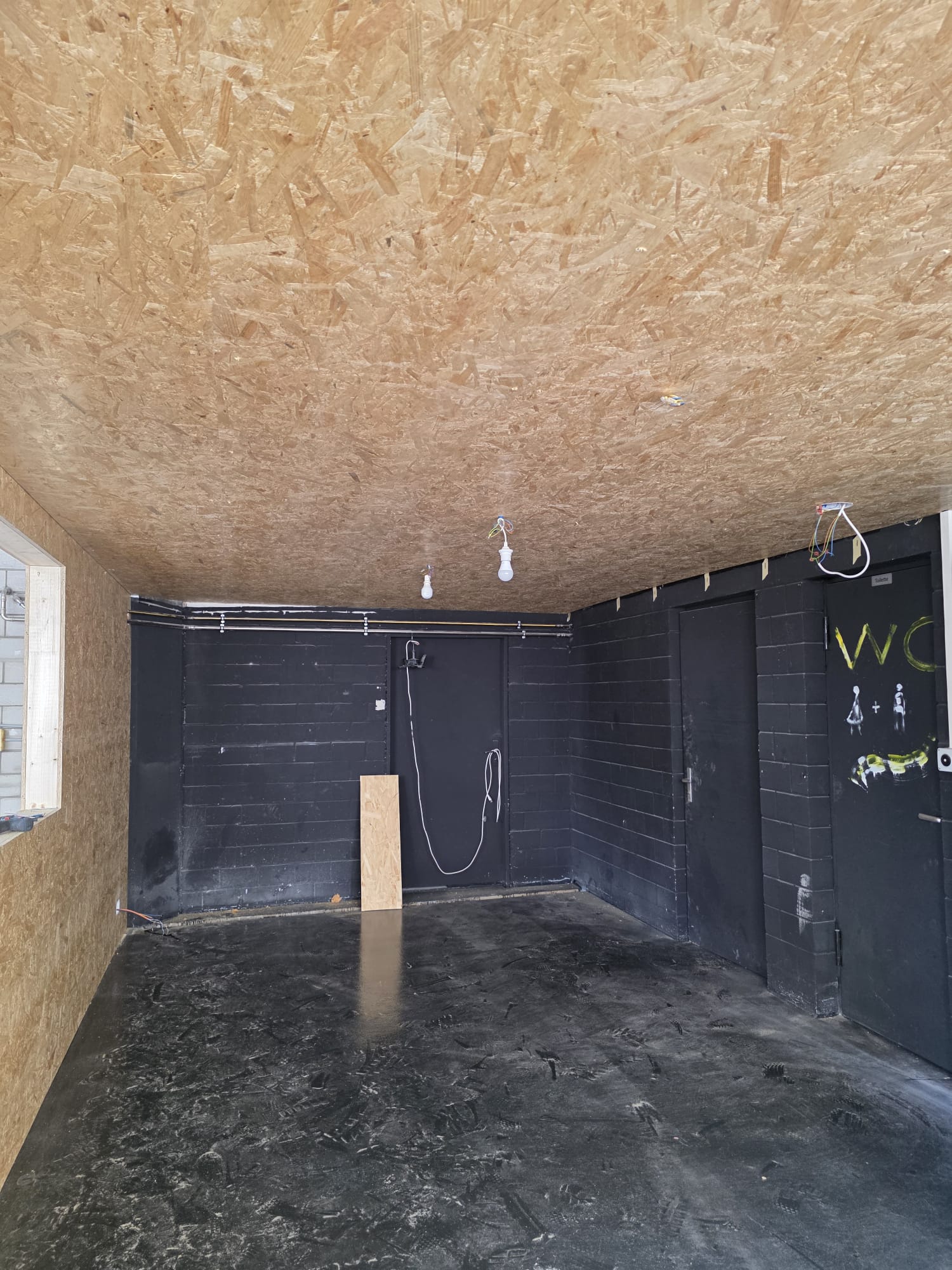 Fully finished rooms in the new workshop