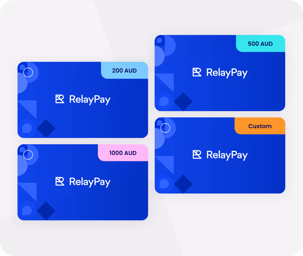 RelayPay Gift Cards Widget