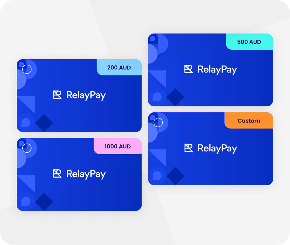 RelayPay Gift Cards Widget
