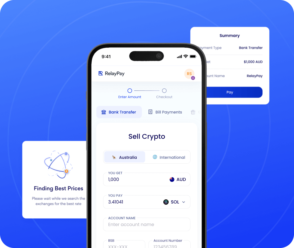 RelayPay Sell widget