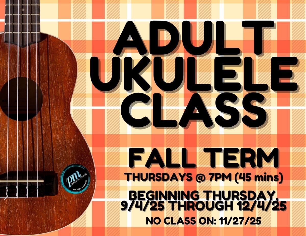 Adult ukulele class at Potomac Music in Lorton, Virginia