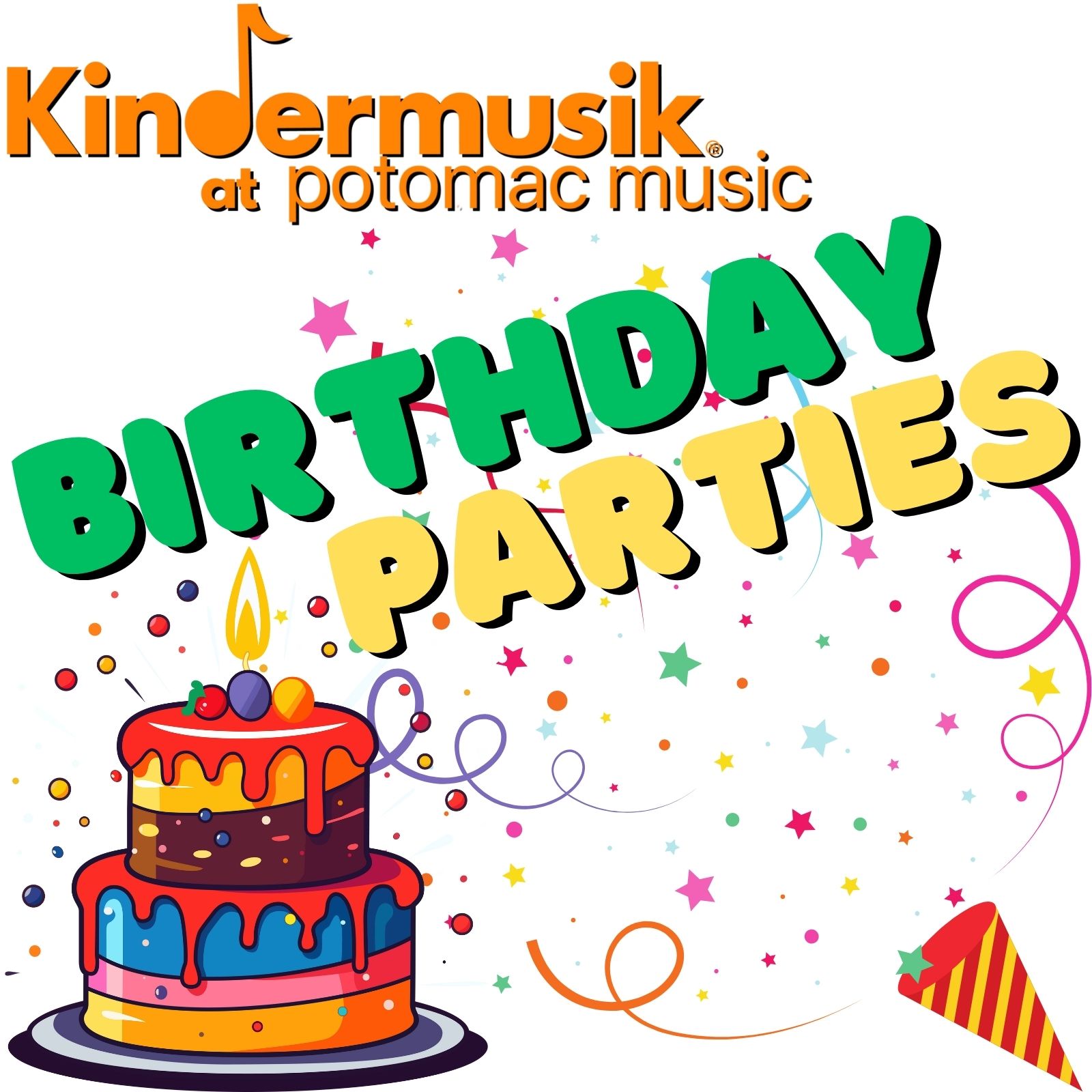Kindermusik Birthday Parties at Potomac Music in Lorton, Virginia