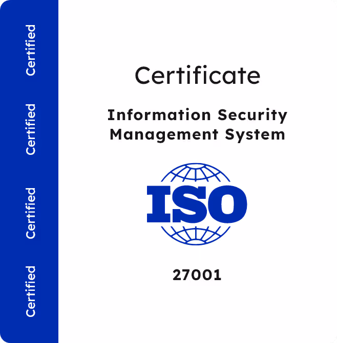 ISO Certificate 27001