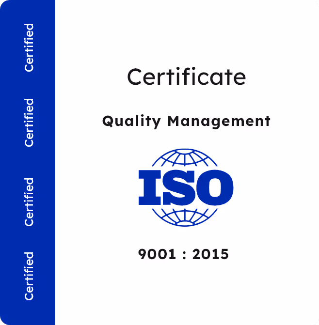 ISO Certificate 9001