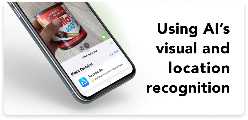 Using AI's visual and location recognition