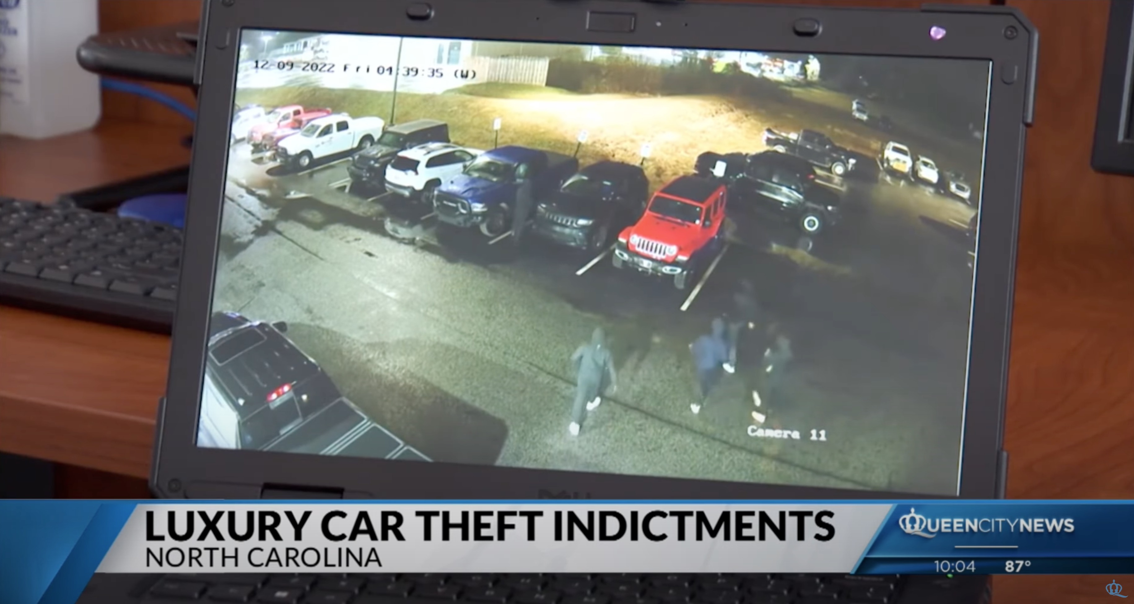 Image from the security camera footage from one of the breakins 