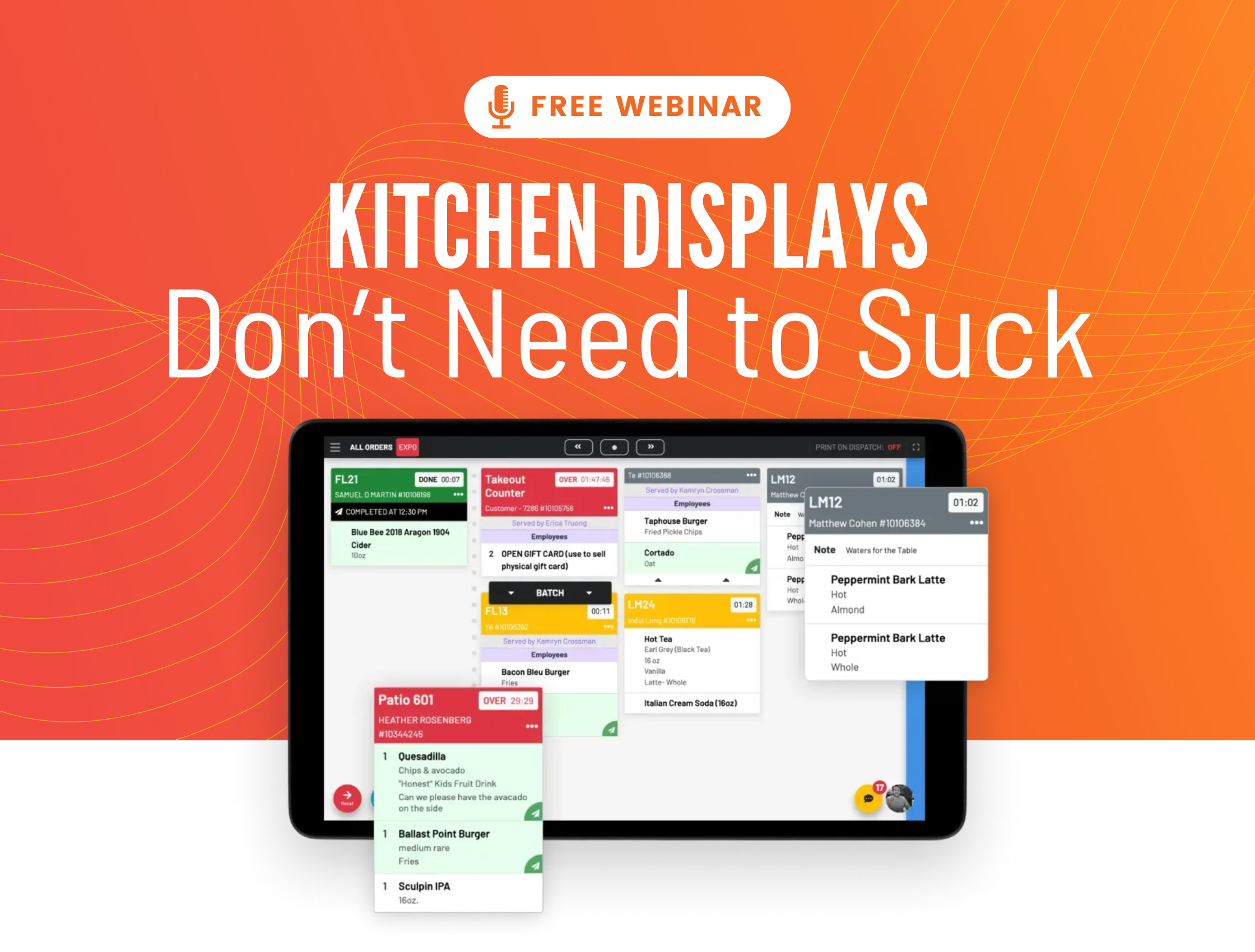 Free Webinar - Kitchen Displays Don't Need to Suck