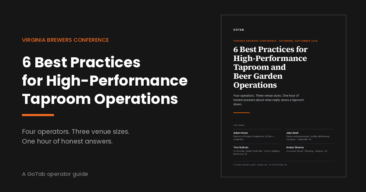 6 Best Practices for High-Performance Taproom and Beer Garden Operations