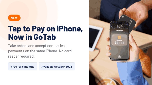 Tap to Pay on iPhone, now in GoTab