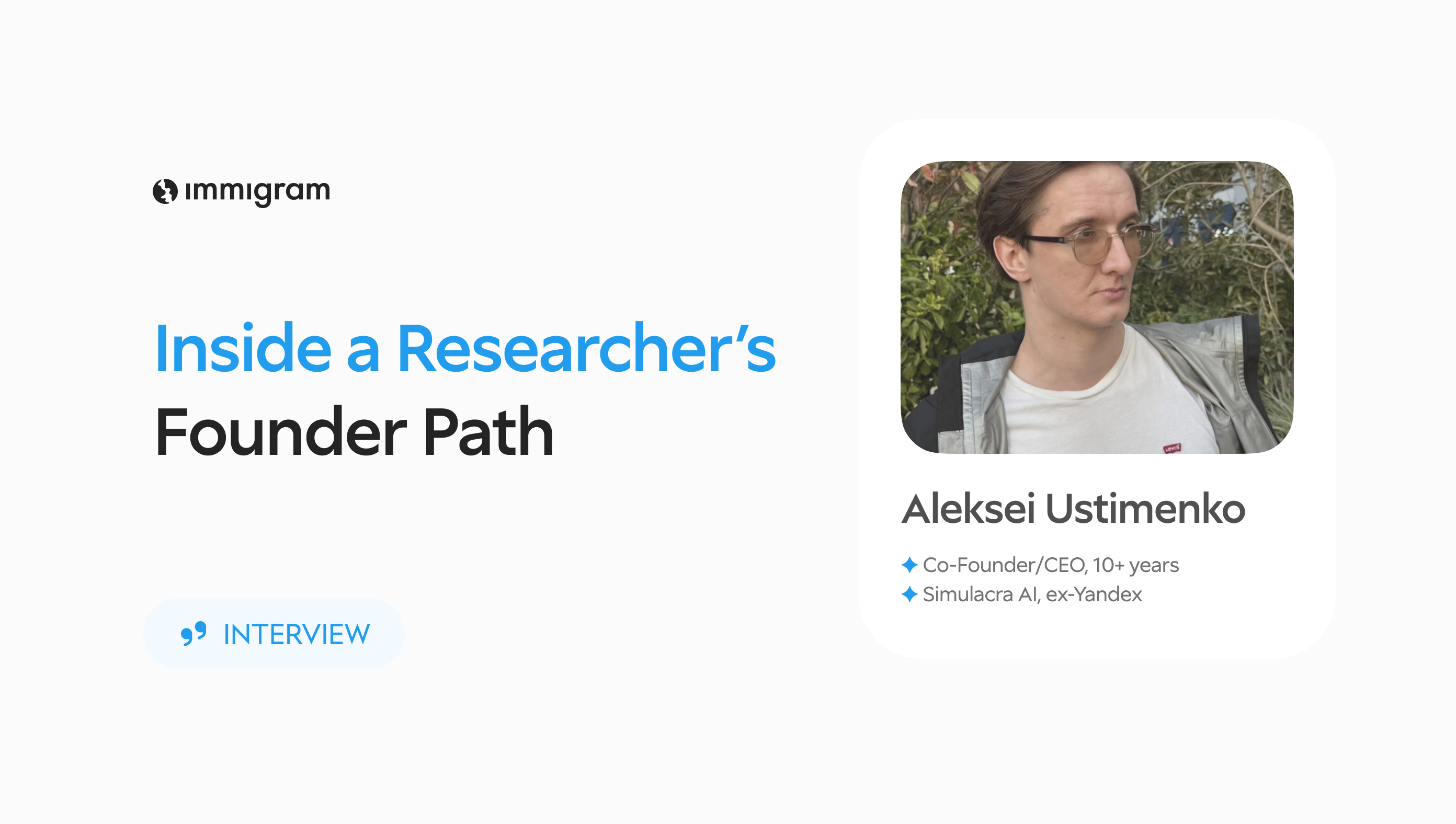 Tech founder Aleksei Ustimenko shares why he chose the UK Global Talent Visa, his move to London, and startup journey after Yandex. UK visa insights.