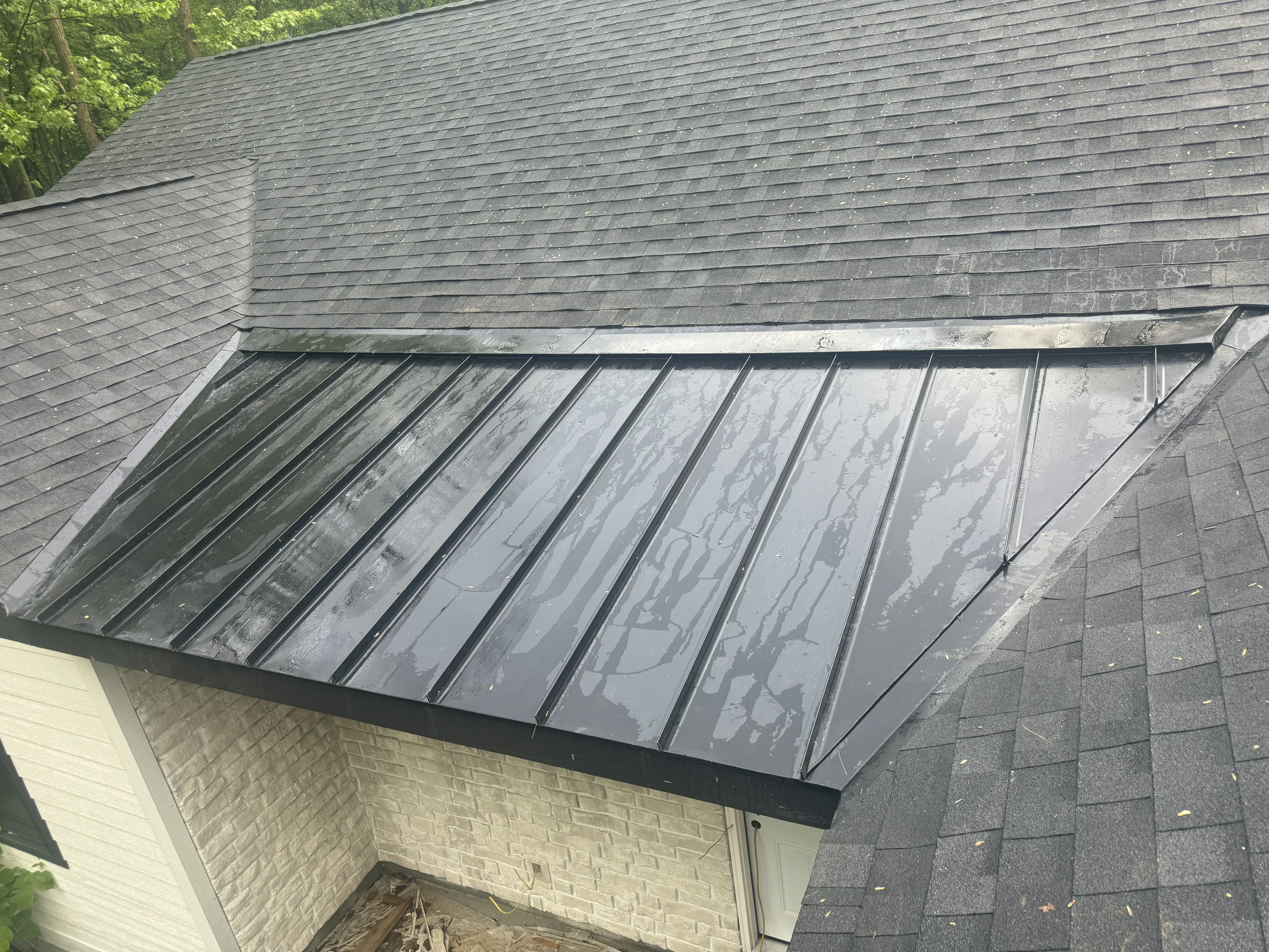 a roof of a house