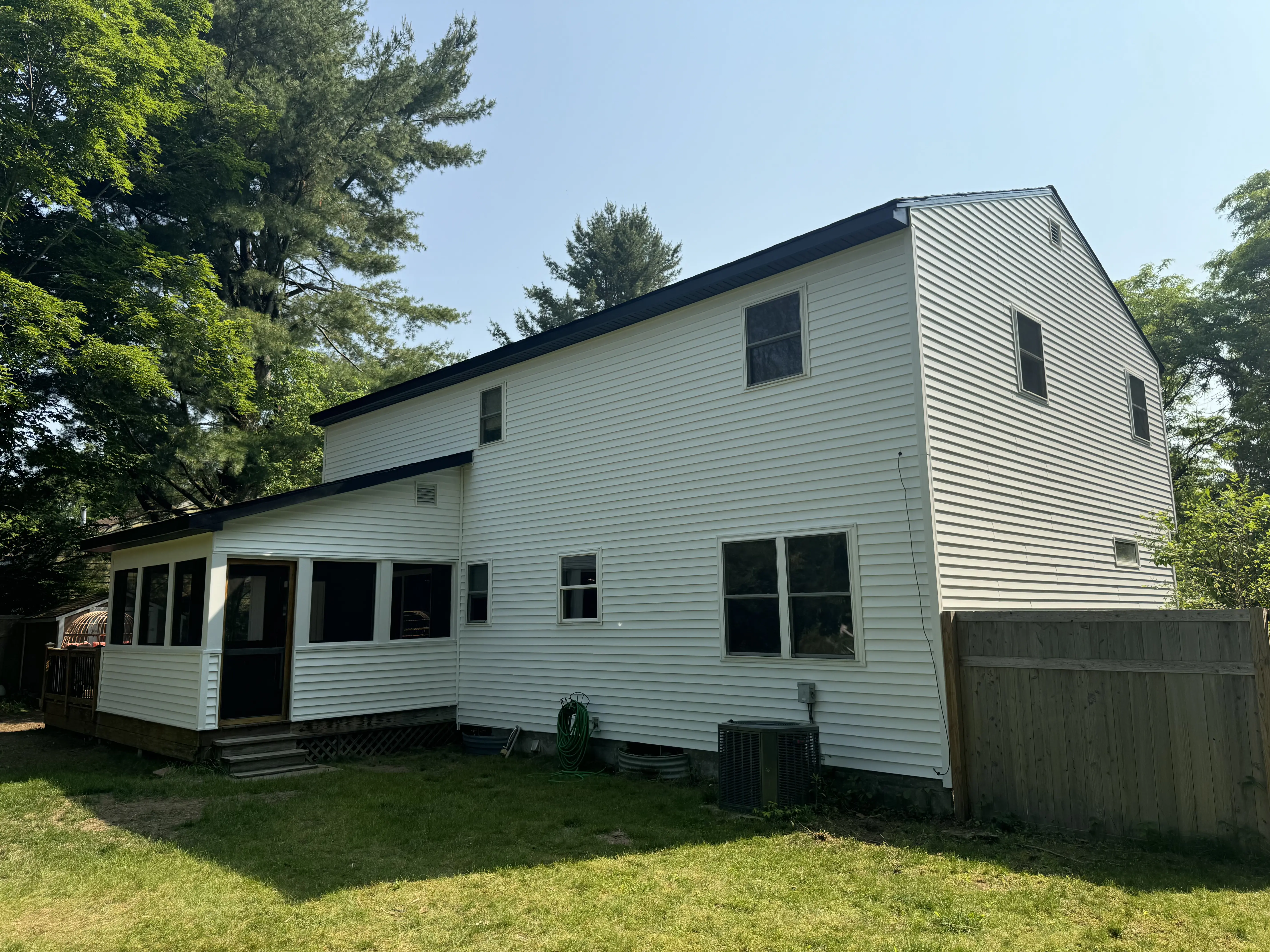 Vinyl Siding Job from the back