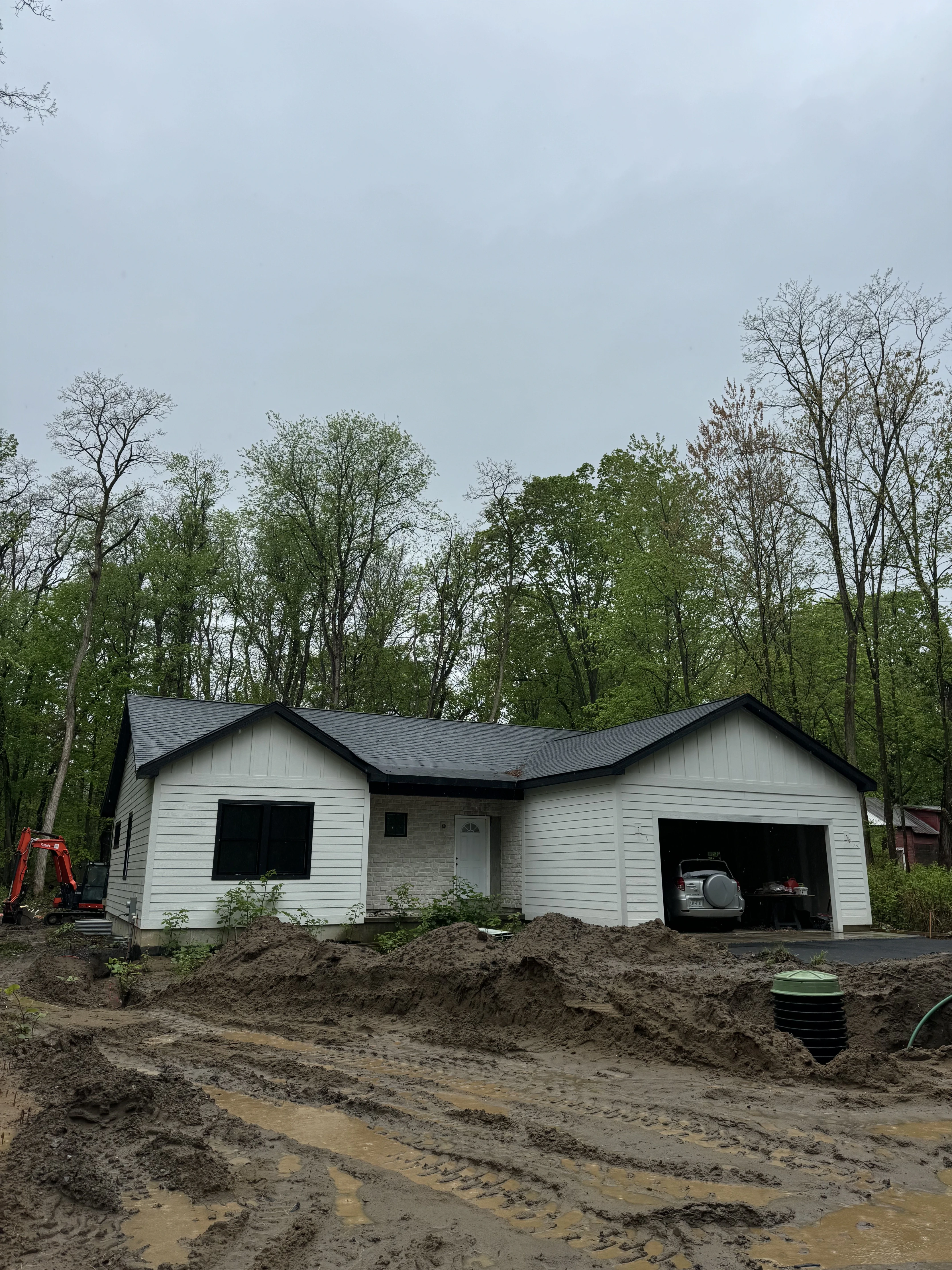 Another view of Diamond Kote Siding white