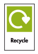 A recycle sign with a recycle arrowAI-generated content may be incorrect., Picture