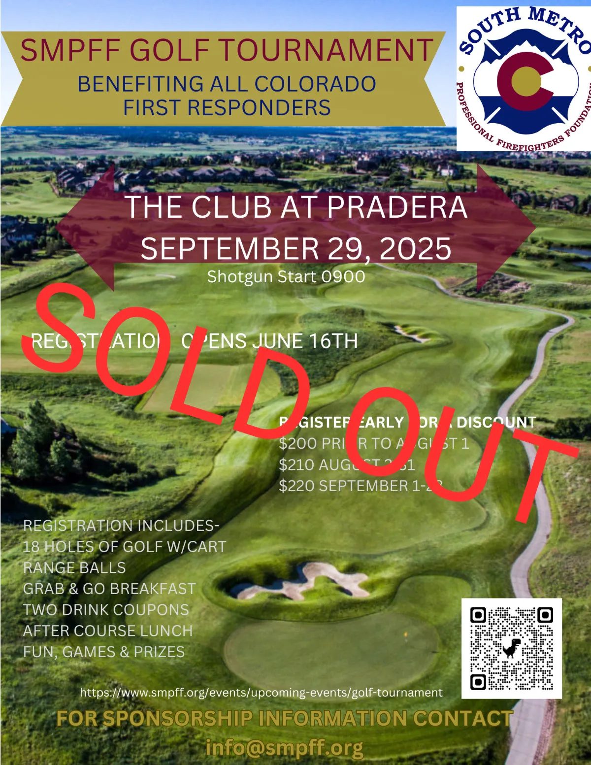 Par-Tee for Colorado Heroes flyer