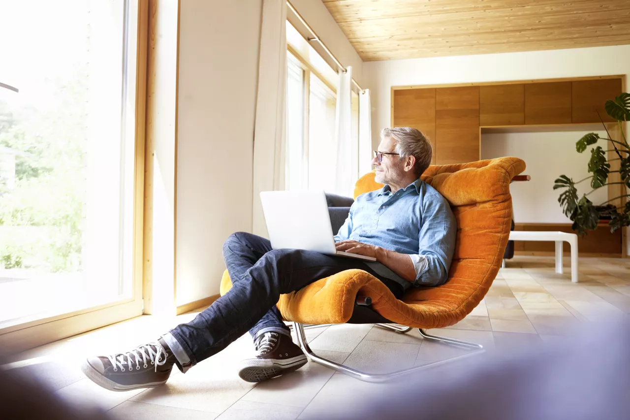 Home office çalışan insan