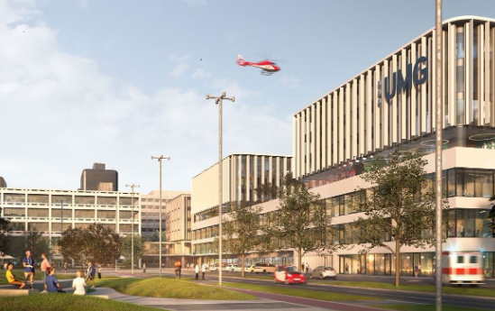 Neubau Klinikum, erster Bauabschnitt, Göttingen