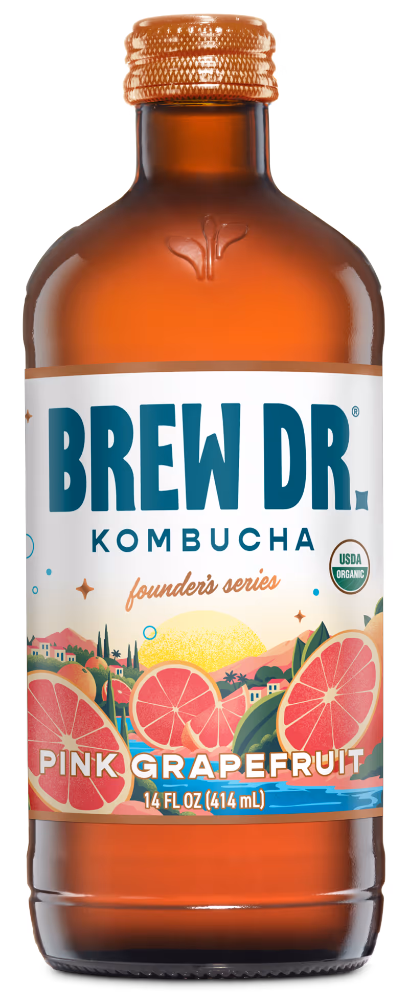 14oz Brew Dr. Founders Series Pink Grapefruit bottle