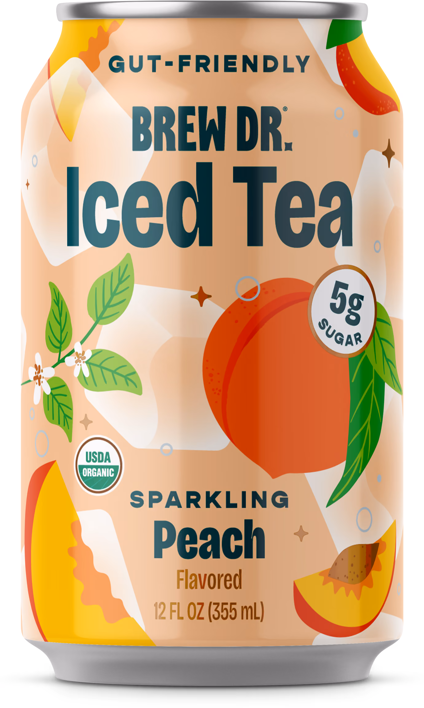 Brew Dr. Iced Tea - Peach 12oz can
