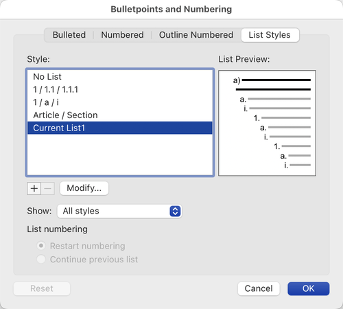 ClauseBase | Numbering in MS Word - The ultimate course